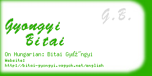 gyongyi bitai business card